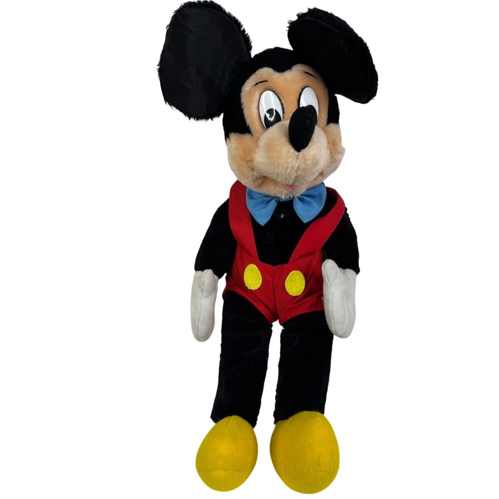 5 for $25| Applause Mickey Mouse Plush Bow Tie Red Overall 17" Stuffed Toy
